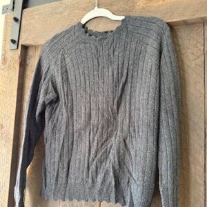 Spiritual Gangster Scallop Crewneck Sweater